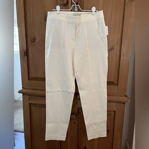 Talbots Modern Ankle slacks NWT size 8 in cream